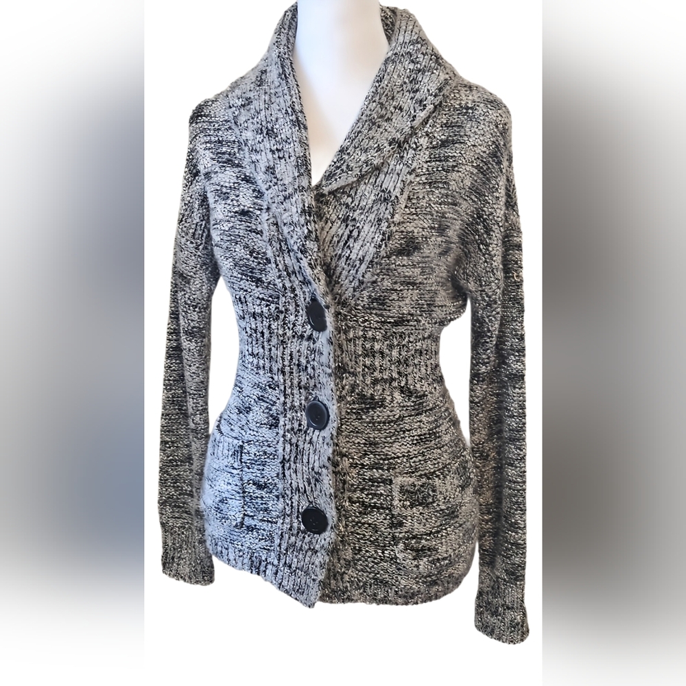Kenneth Cole New York Black and White Cardigan